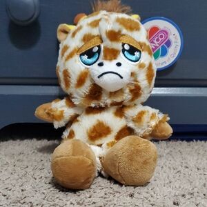 Giraffe Plush Toy with Blue Eyes